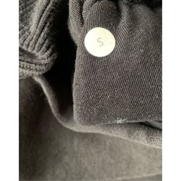02 LULULEMON SCUBA BLACK FLEECE LINED HOODIE SWEATSHIRT men’s S women’s L - Picture 7 of 7